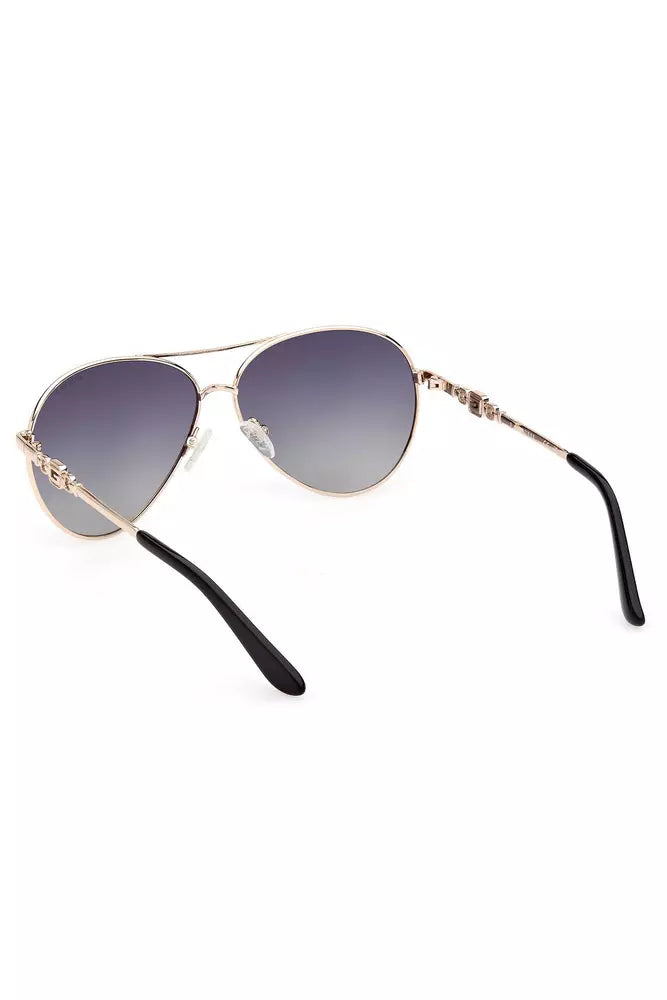 Guess Jeans Gold Metal Women Sunglasses