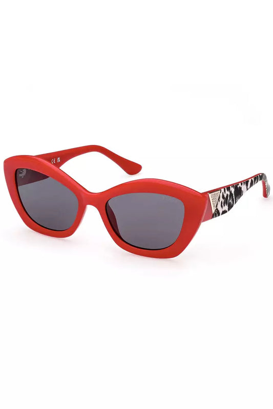 Guess Jeans Red Injected Plastic Sunglasses for Women