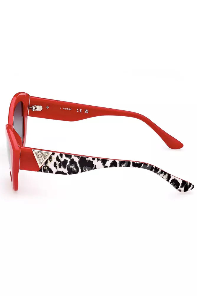 Guess Jeans Red Injected Plastic Sunglasses for Women