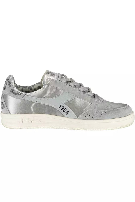 Diadora Gray Leather Women's Sneakers