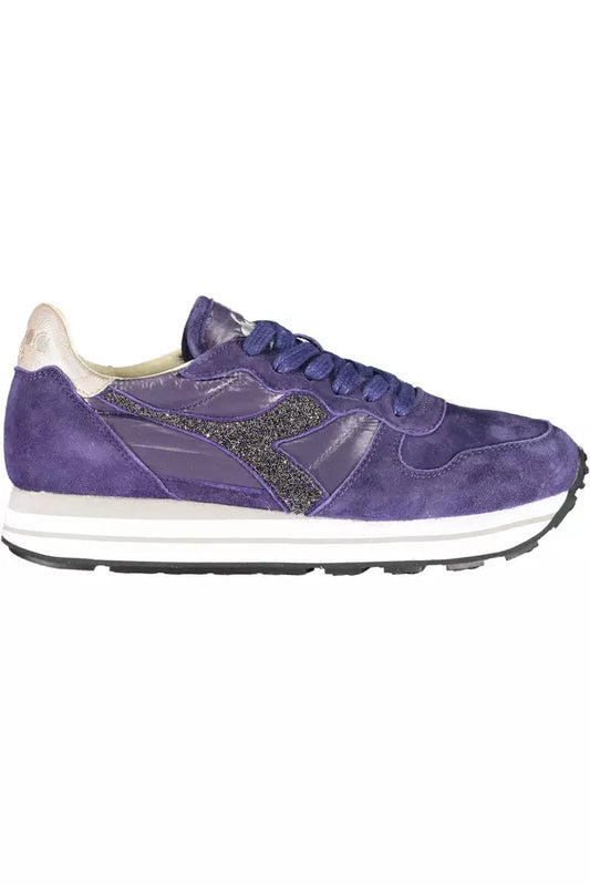 Diadora Blue Leather Women's Sneakers