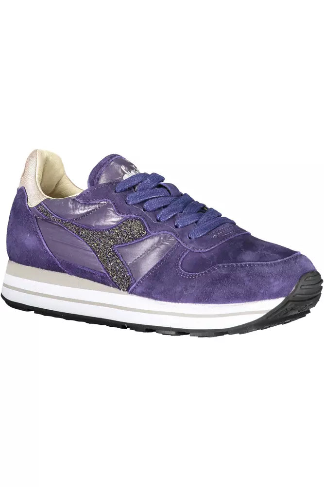 Diadora Blue Leather Women's Sneakers