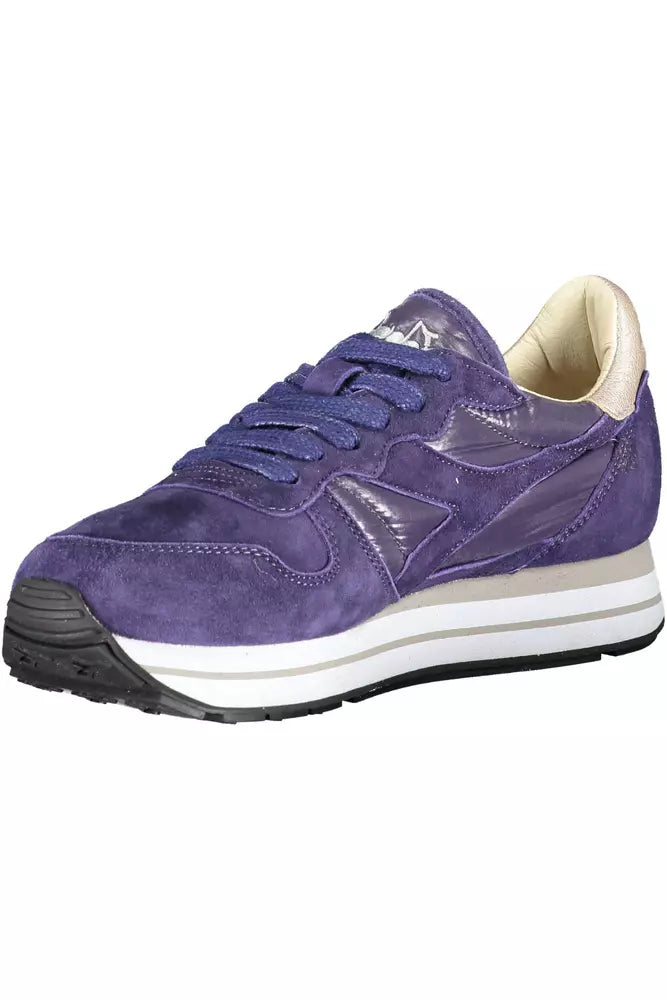 Diadora Blue Leather Women's Sneakers