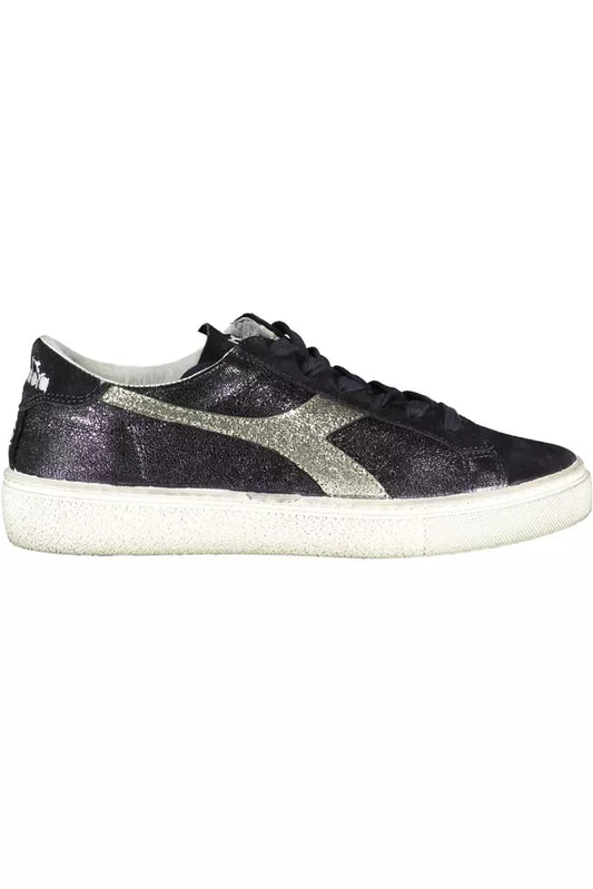 Diadora Black Leather Women's Sneakers