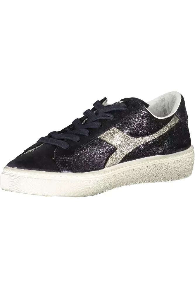 Diadora Black Leather Women's Sneakers