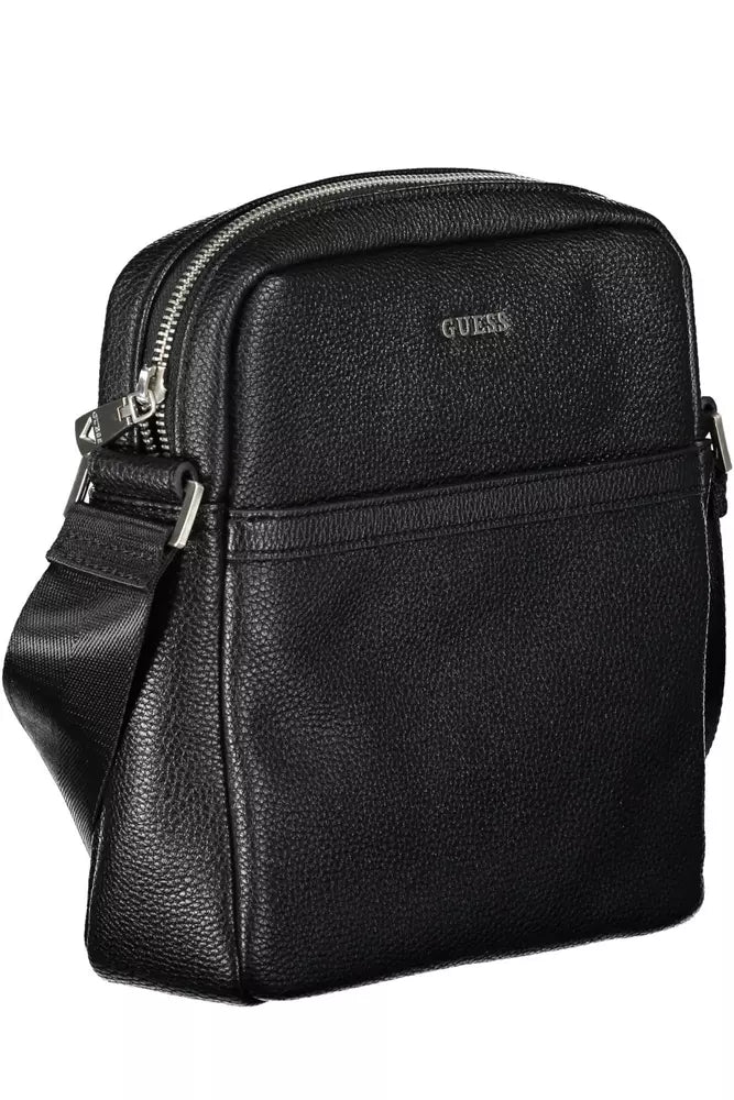 Guess Jeans Black Polyethylene Men Shoulder Bag