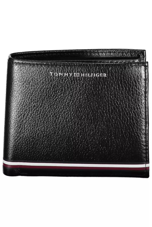 Tommy Hilfiger Black Leather Men's Wallet