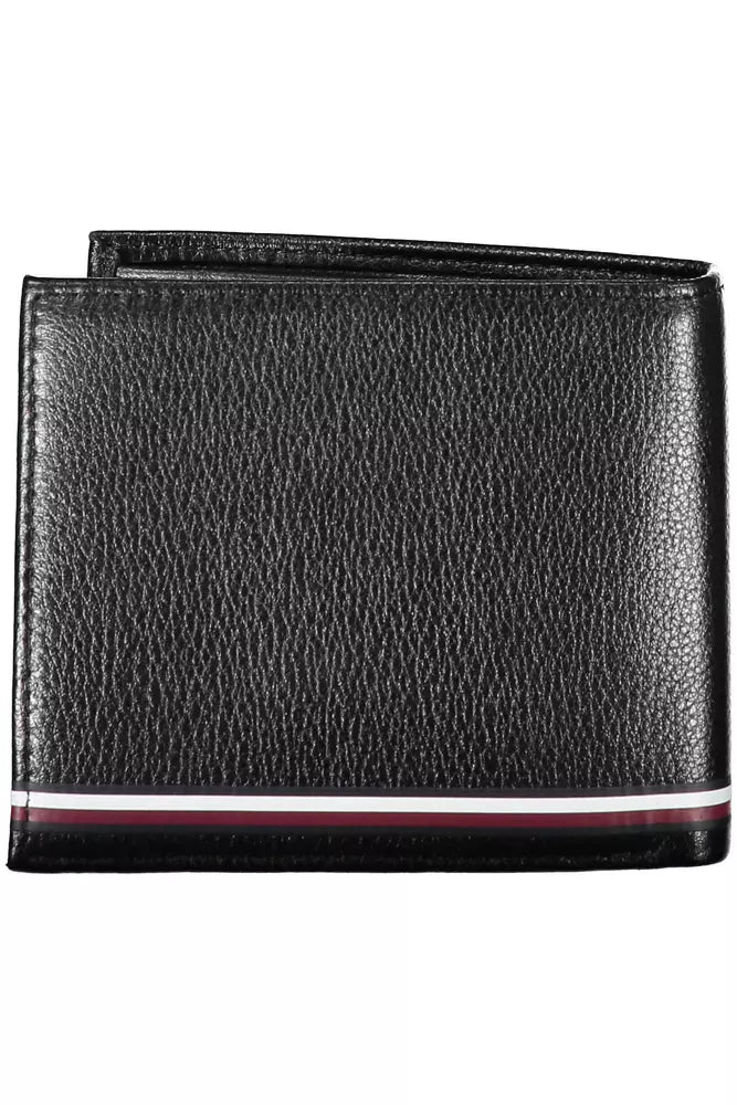 Tommy Hilfiger Black Leather Men's Wallet