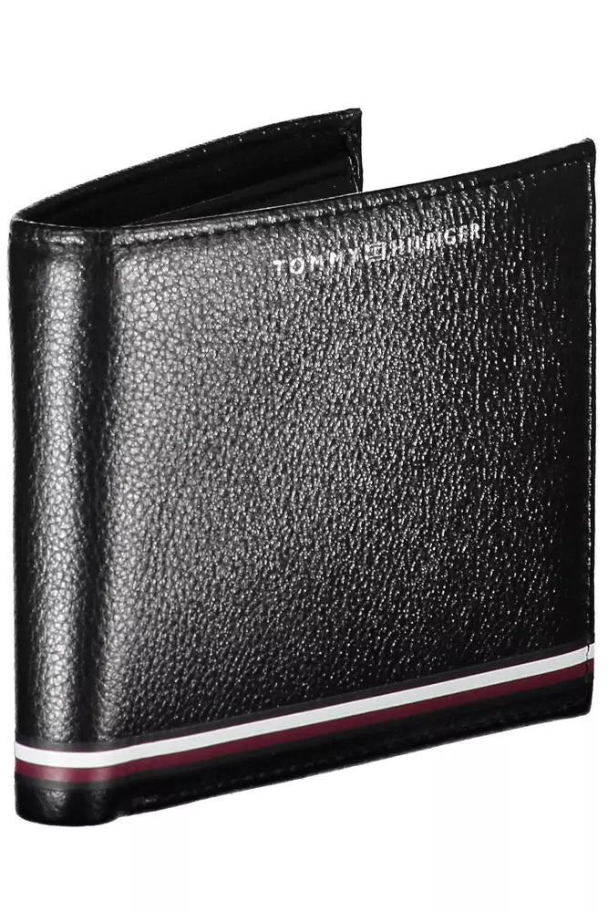 Tommy Hilfiger Black Leather Men's Wallet