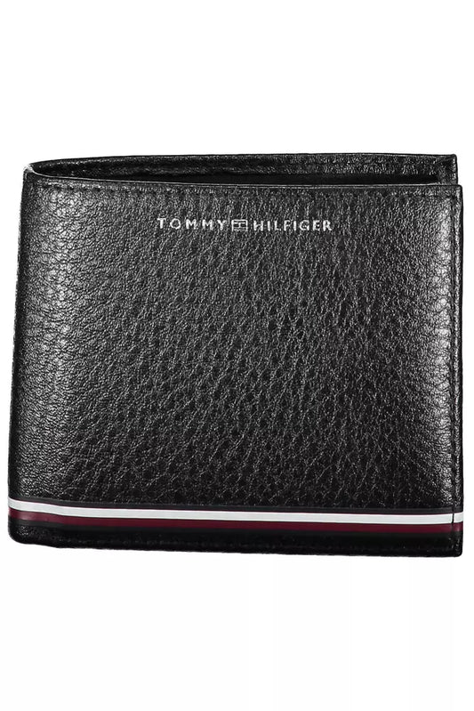 Tommy Hilfiger Black Leather Men's Wallet