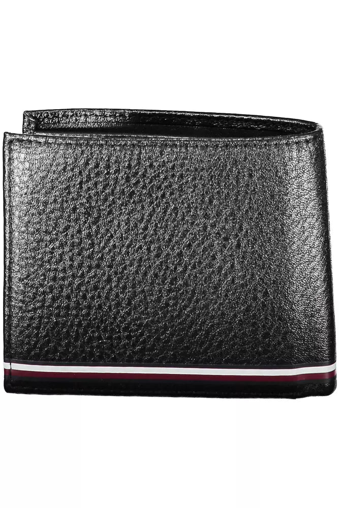 Tommy Hilfiger Black Leather Men's Wallet