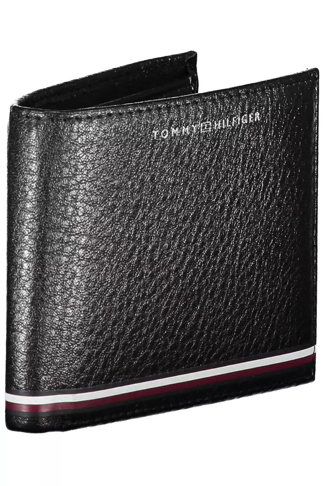 Tommy Hilfiger Black Leather Men's Wallet