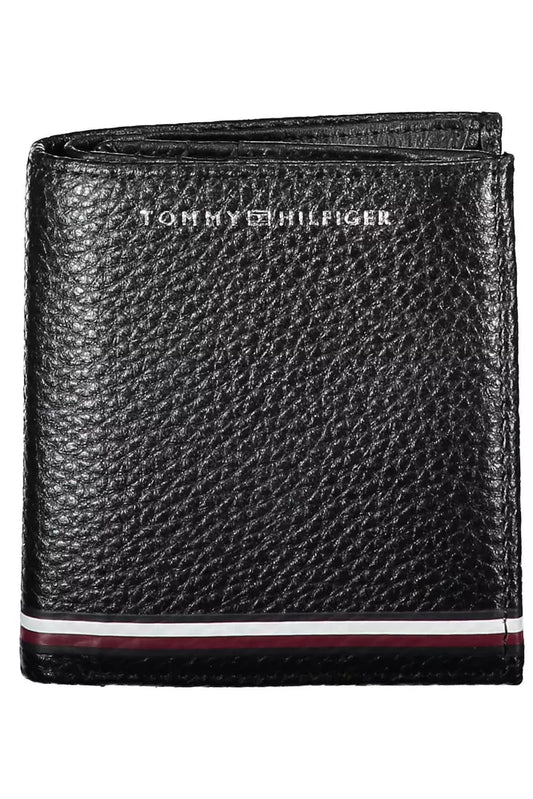 Tommy Hilfiger Black Leather Men's Wallet