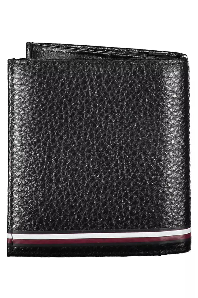 Tommy Hilfiger Black Leather Men's Wallet