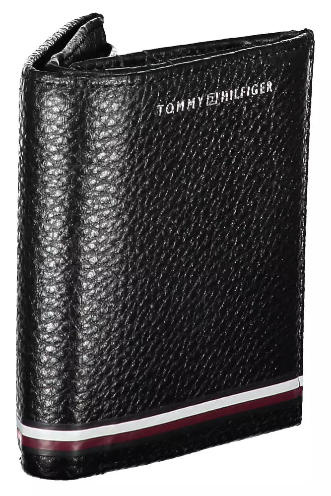 Tommy Hilfiger Black Leather Men's Wallet