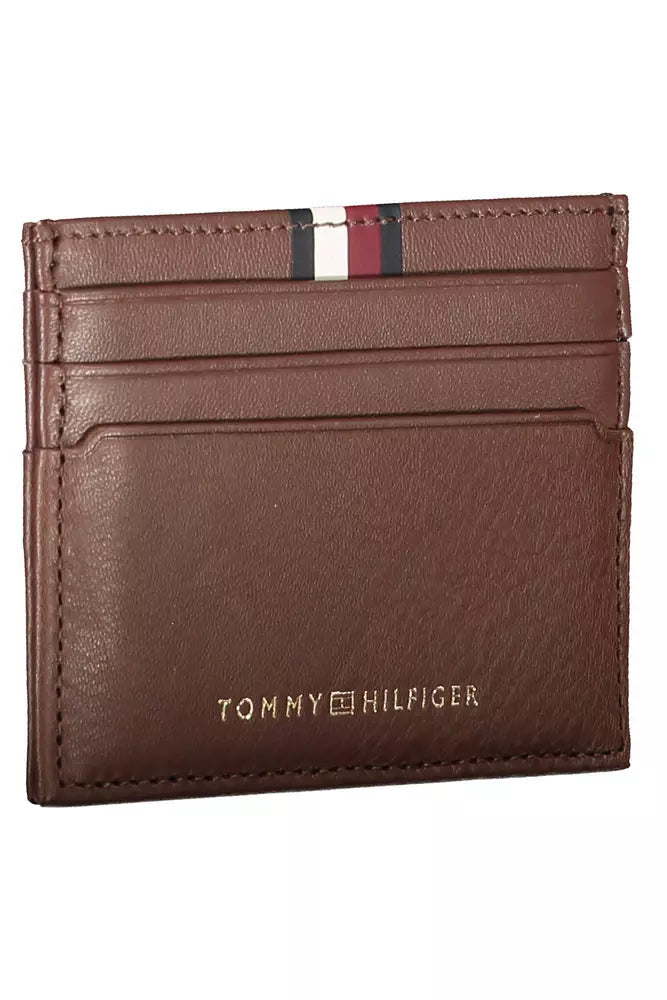 Tommy Hilfiger Brown Leather Wallet for Men