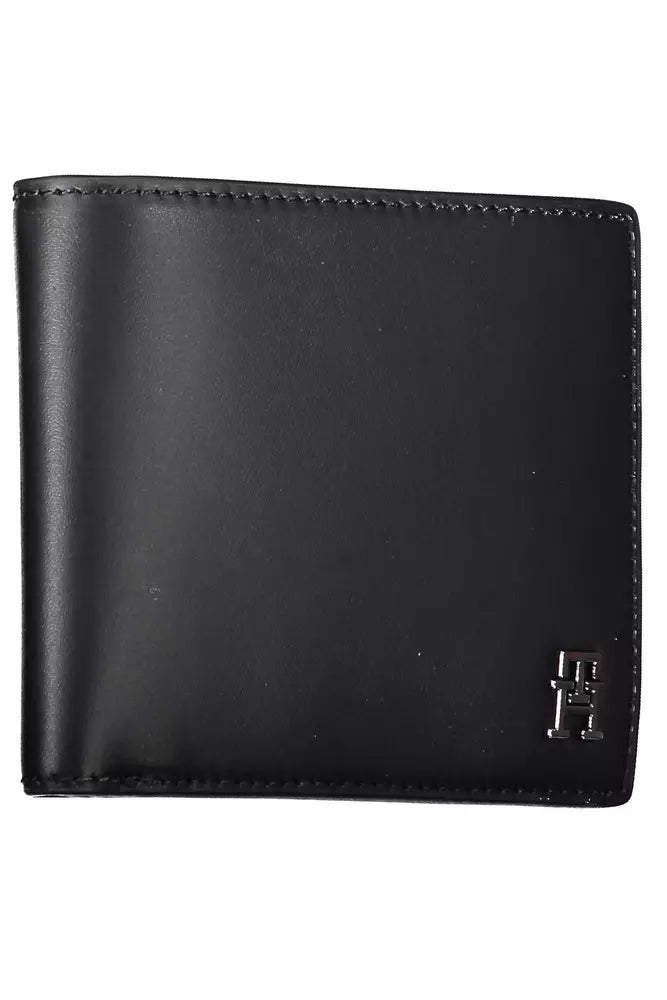 Tommy Hilfiger Black Leather Men's Wallet