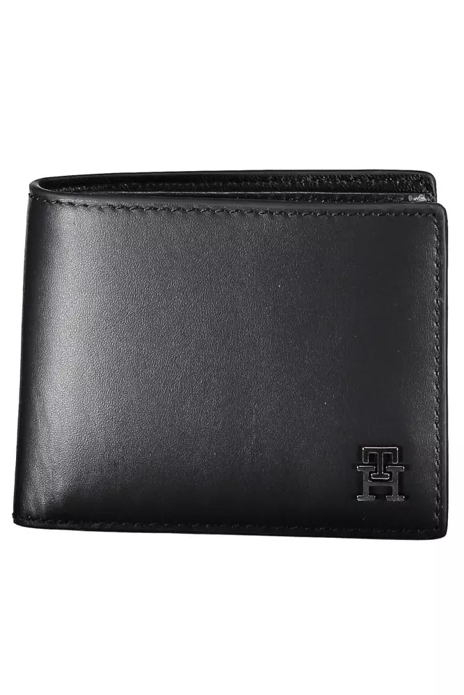 Tommy Hilfiger Black Leather Men's Wallet