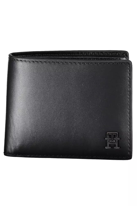 Tommy Hilfiger Black Leather Men's Wallet