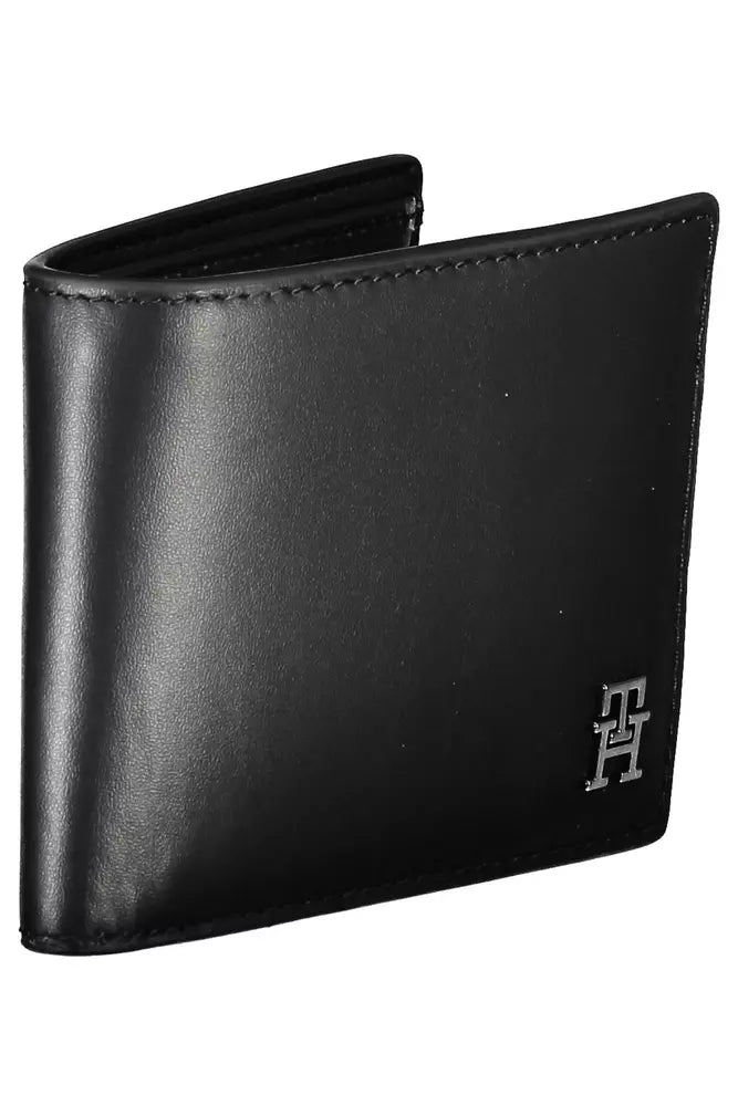 Tommy Hilfiger Black Leather Men's Wallet