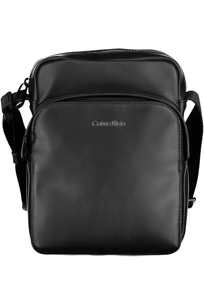 Calvin Klein Black Polyester Men's Shoulder Bag