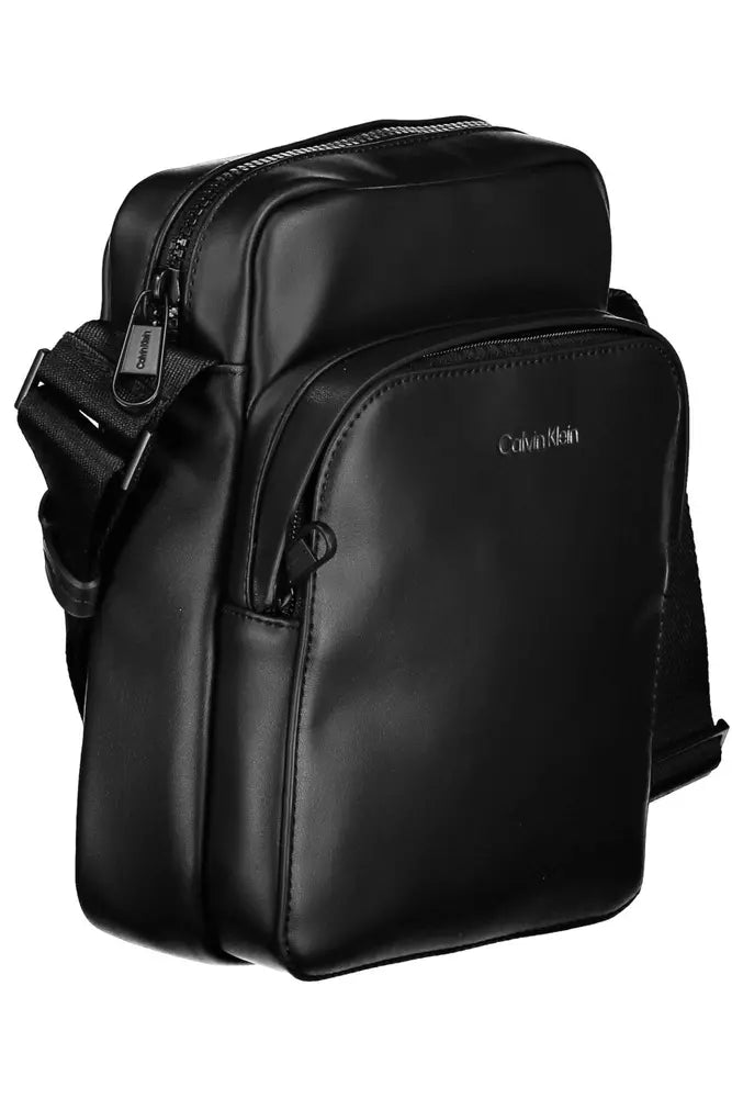 Calvin Klein Black Polyester Men's Shoulder Bag