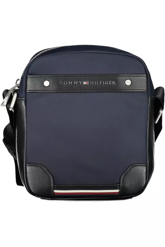 Tommy Hilfiger Blue Polyester Men's Shoulder Bag