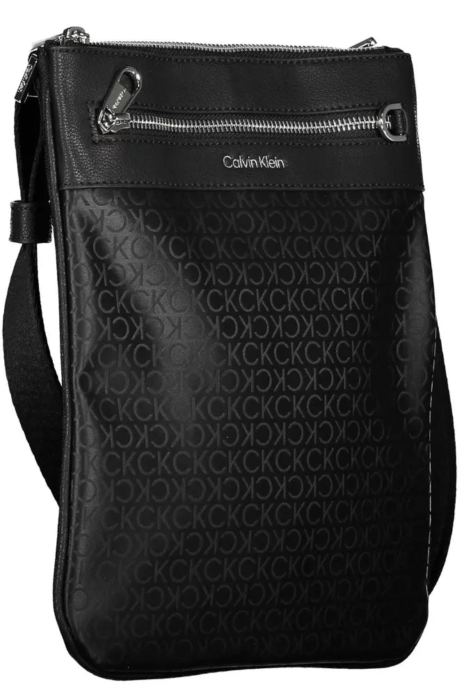 Calvin Klein Black Polyester Men's Shoulder Bag