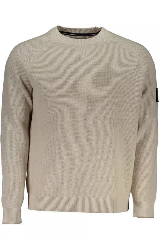 Calvin Klein Beige Cotton Men's Sweater