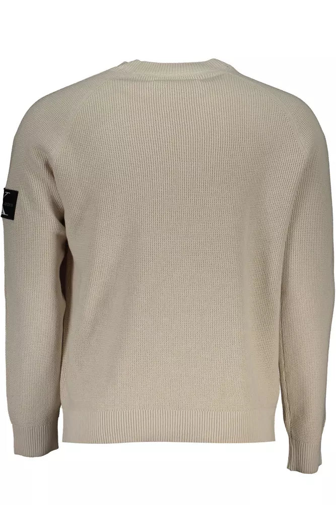 Calvin Klein Beige Cotton Men's Sweater