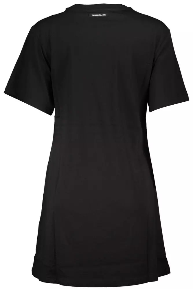 Cavalli Class Black Cotton Dress for Women