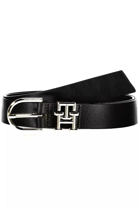 Tommy Hilfiger Black Leather Belt for Women