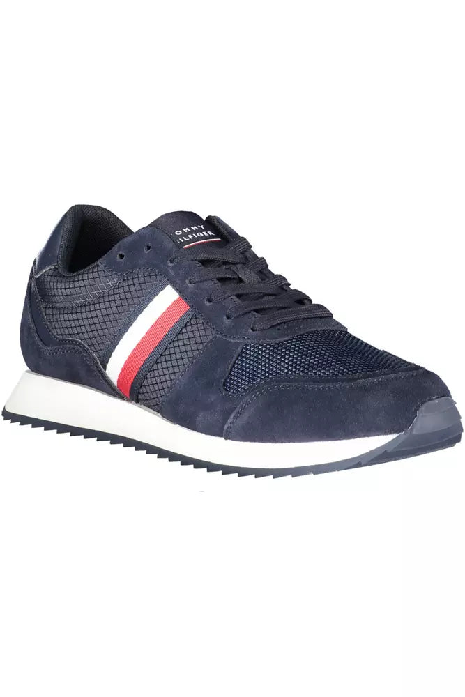 Tommy Hilfiger Blue Polyester Men's Sneaker