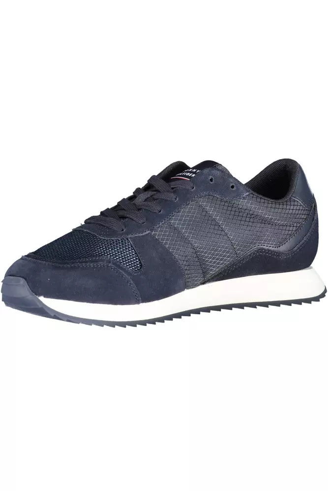 Tommy Hilfiger Blue Polyester Men's Sneaker