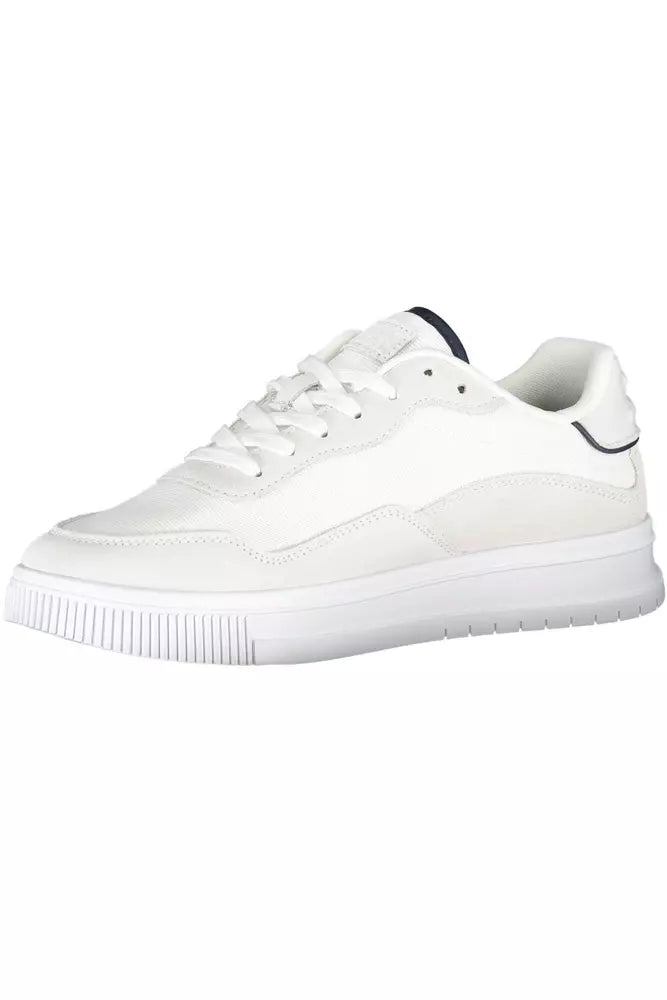 Tommy Hilfiger White Polyester Men's Sneakers