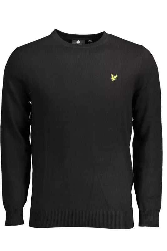 Lyle &amp; Scott Black Cotton Sweater for Men