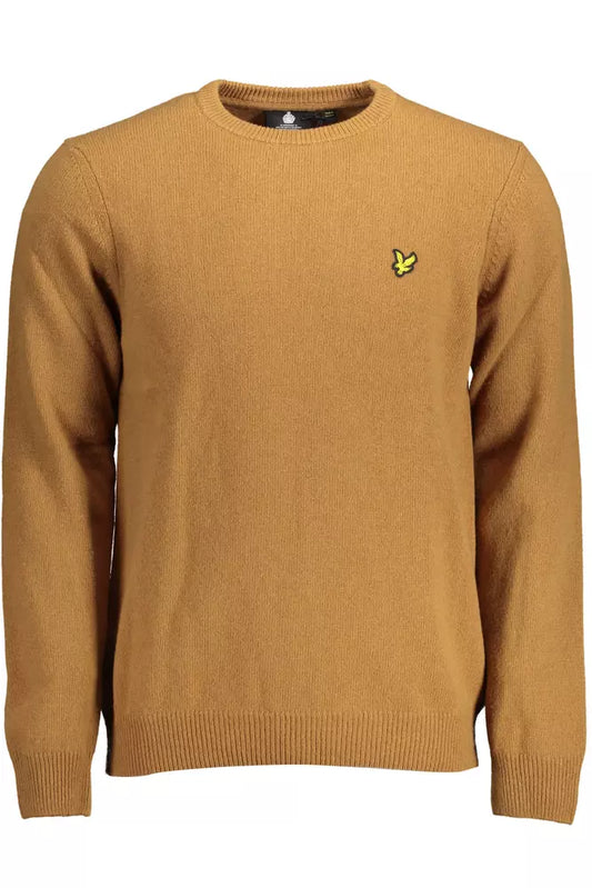 Lyle &amp; Scott Brown Wool Sweater for Men