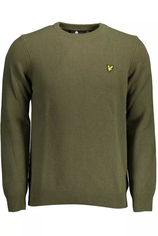 Lyle &amp; Scott Green Wool Sweater for Men