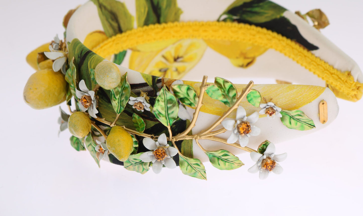 Dolce &amp; Gabbana Sicilian Lemon Crystal Diadem Tiara