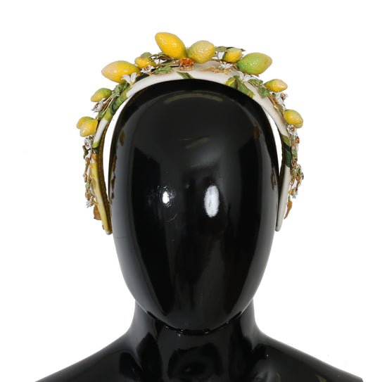 Dolce &amp; Gabbana Sicilian Lemon Crystal Diadem Tiara