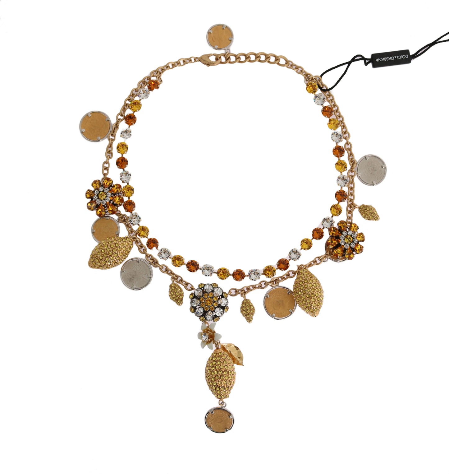 Dolce &amp; Gabbana Elegant Gold Plated Statement Necklace