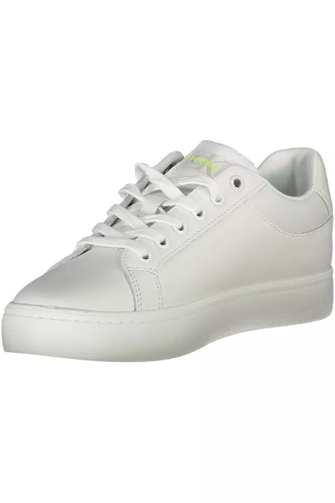 Calvin Klein White Leather Women's Sneakers