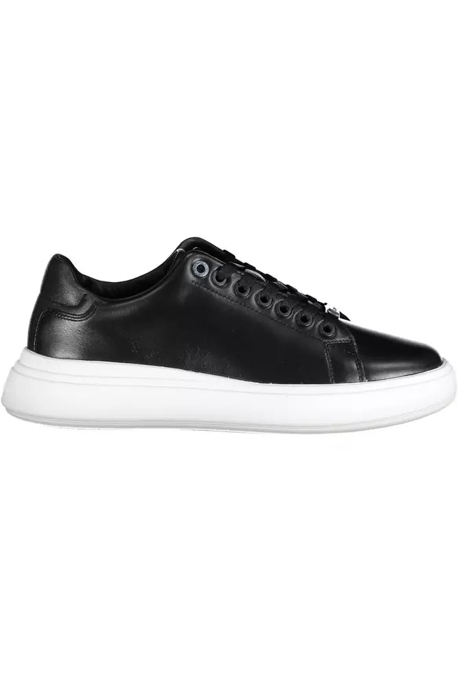 Calvin Klein Black Leather Women's Sneakers