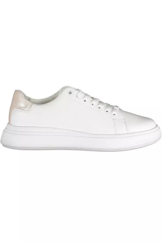 Calvin Klein White Leather Women's Sneakers