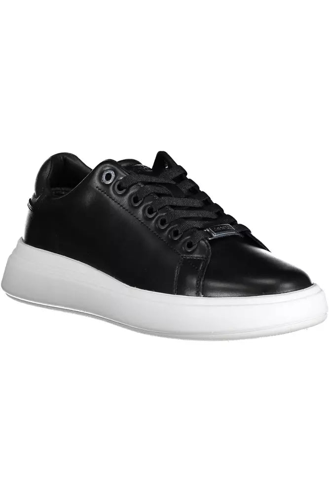 Calvin Klein Black Leather Women's Sneakers