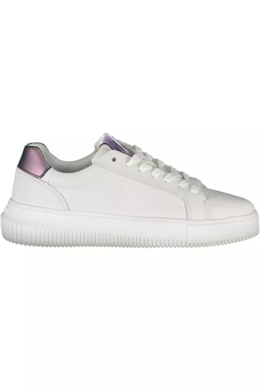 Calvin Klein White Leather Women's Sneakers