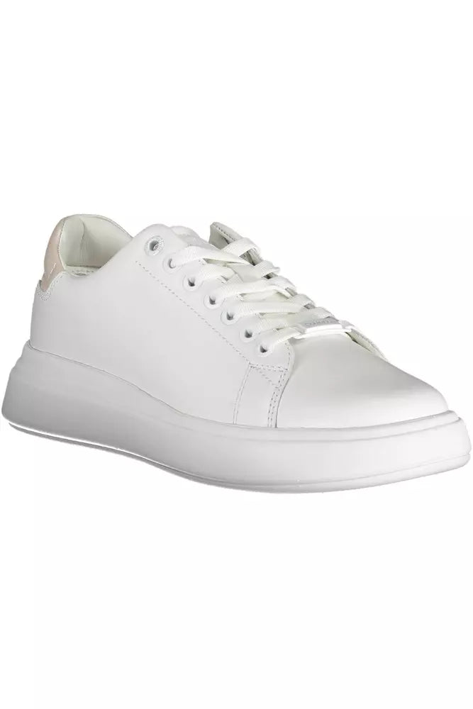 Calvin Klein White Leather Women's Sneakers