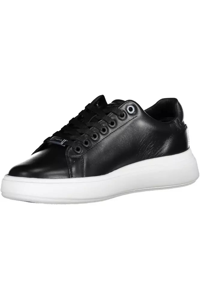 Calvin Klein Black Leather Women's Sneakers