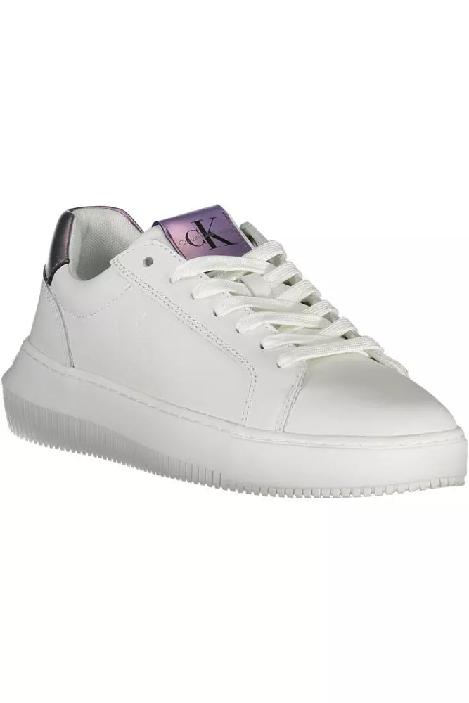 Calvin Klein White Leather Women's Sneakers