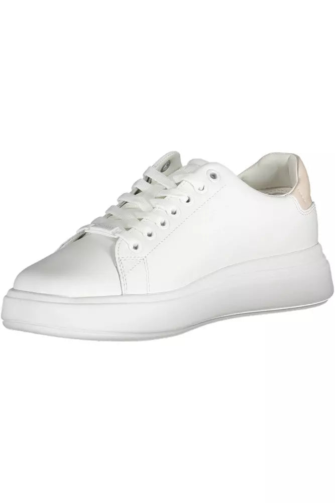 Calvin Klein White Leather Women's Sneakers